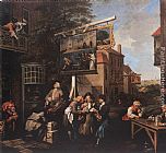 William Hogarth Soliciting Votes painting